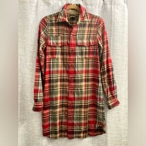 Ralph Lauren Rugby Plaid Shirt Dress - Tunic